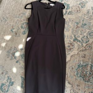 Calvin Klein charcoal grey sheath dress.  Size 10